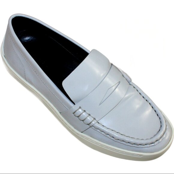 Rag & Bone New York Colby Light Gray Moccasin Platform Loafer, Size 7 - Picture 6 of 12